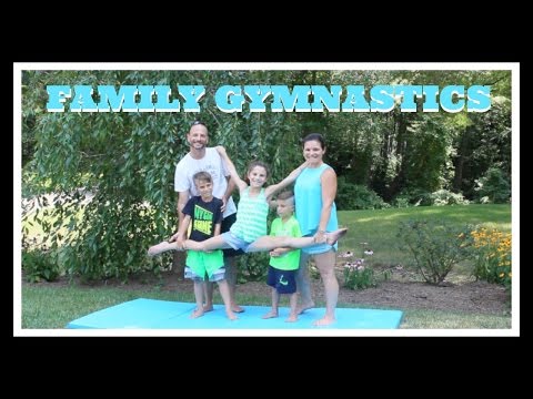 Family Gymnastics Challenge | Simply Liv