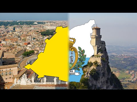 Flag Maps of the Vatican City and San Marino - Speedart