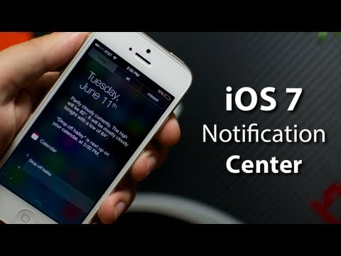 iOS 7 - Notification Center On iPhone 5