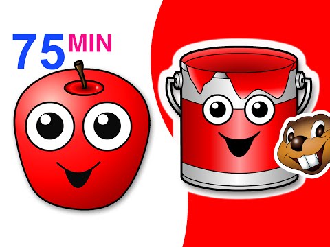 Red Apple Songs Collection | 75 Mins of Nursery Rhymes | BusyBeavers Teach Fruit Surprise Eggs More