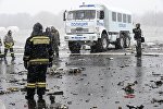 Emergencies Ministry members work at the crash site of a Boeing 737-800 Flight FZ981 operated by Dubai-based budget carrier Flydubai, at the airport of Rostov-On-Don, Russia, March 19, 2016.