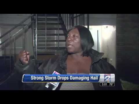 Woman gives accurate description of hail storm!! KAPOOOYA!!