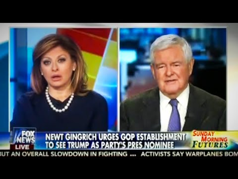 Newt Gingrich sees Trump as INEVITABLE GOP Nominee!