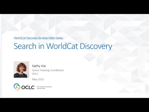 Search In WorldCat Discovery