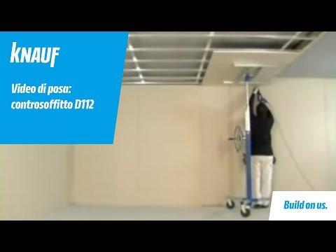 Knauf: Realizzazione controsoffitto D112