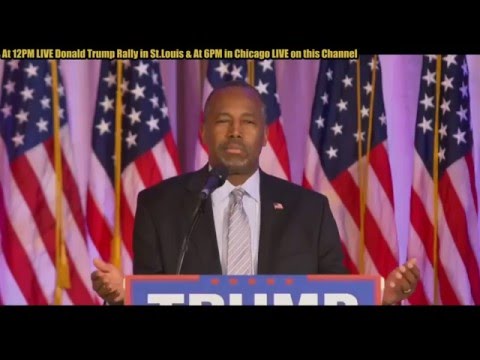 FULL News Conference | Ben Carson Endorses Donald Trump Press Conference In Palm Beach, FL (3-11-16)