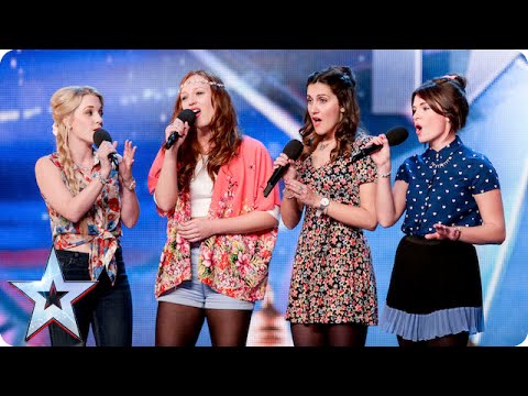 Disney singers Misstasia want EVERYONE to be happy, like ALL the time! | Britain's Got Talent 2015