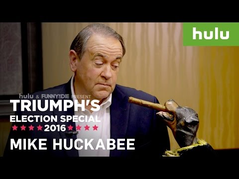 Triumph the Insult Comic Dog Mentors Mike Huckabee • Triumph on Hulu