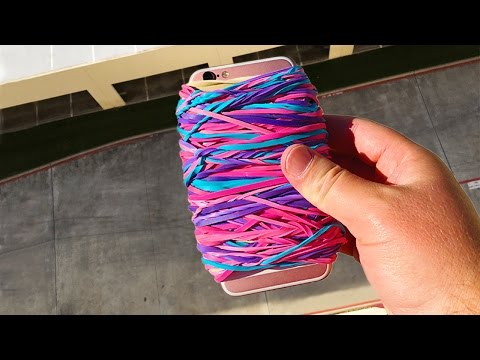 Can Rubber Band Case Save iPhone 6s from 100 FT Drop?