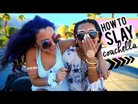 How to SLAY Coachella! What to Wear, Unique Hairstyles + DIY Body Art | Niki and Gabi