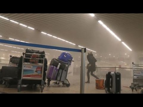 Brussels Airport Explosion Aftermath [RAW VIDEO]