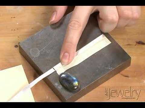 Art Jewelry - Making a bezel part 1