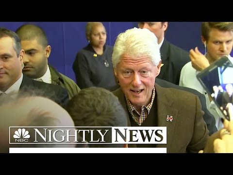 Bill Clinton On Campaign Trail To Boost Hillary Clinton In New Hampshire | NBC Nightly News