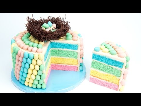 Cadbury Mini Eggs Cake (Chocolate Easter Egg Cake) from Cupcakes and Cardio