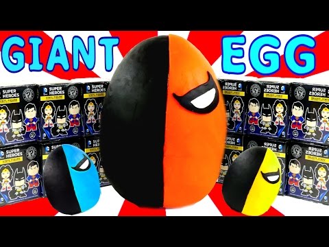 HUGE Funko Mystery Minis Play Doh Surprise Egg Deathstroke DC Comics Super Heroes LEGO Toys