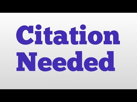 Citation Needed meaning and pronunciation