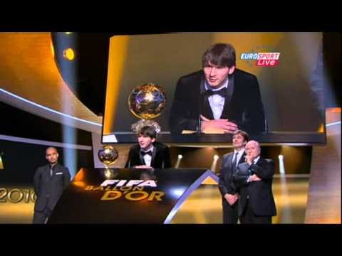 Messi wins the FIFA BALLON D'OR 2010