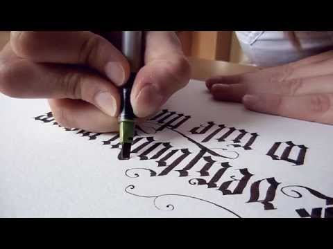 Everybody Wants to Rule the World - Blackletter Calligraphy