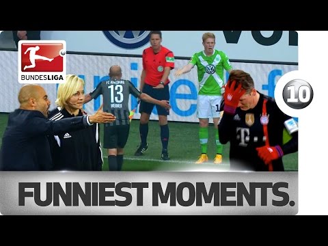 Top 10 - The Funniest Moments of the Bundesliga Season so far!