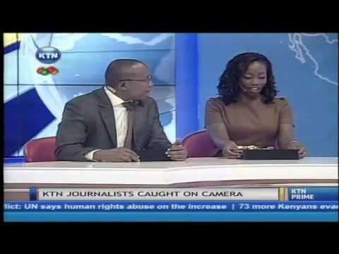 KTN journalist caught on camera