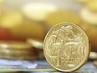 Australian money background. Soft focus, shallow DOF, with lots of copy space.