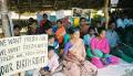 Adivasi women on vigil in front of coke plant