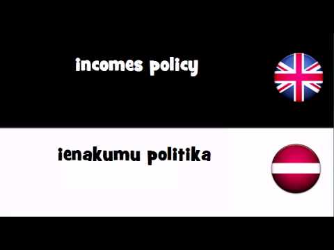 SAY IT IN 20 LANGUAGES = incomes policy