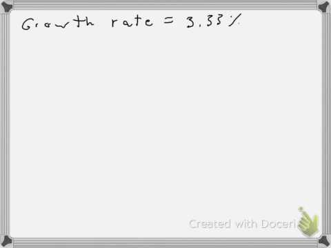 Calculating GDP Growth Rates