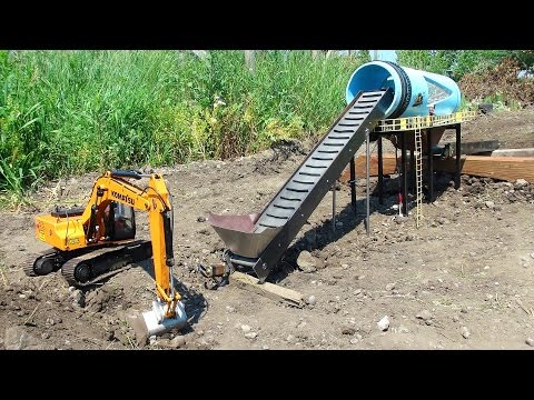 RC ADVENTURES - GOLD Mine Trommel & 4200XL Excavator, Radio Controlled