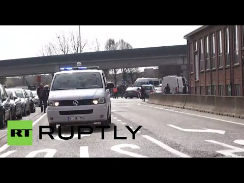 Brussels Zaventem airport bombings aftermath (Recorded LIVE)