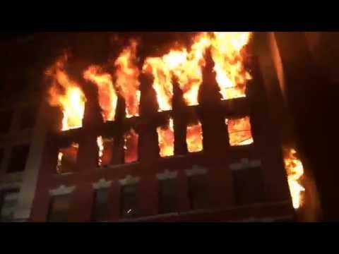 FDNY RESPONDING TO & BATTLING MASSIVE 6 ALARM FIRE ON W. 17TH ST. IN CHELSEA AREA OF MANHATTAN, NYC.