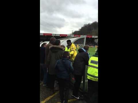 Micah Richards responding to angry villa fans after draw with Wycombe