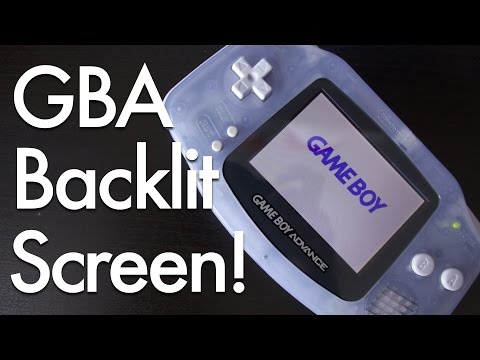 Game Boy Advance Backlit Screen Mod