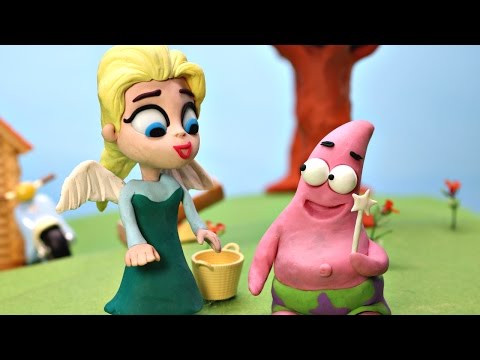 I Believe I Can Fly * Elsa's World Can She Save Patrick * Disney Play Doh Movie Clips STOP MOTION