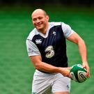 Ireland Captain Rory Best in training yesterday Photo: Sportsfile