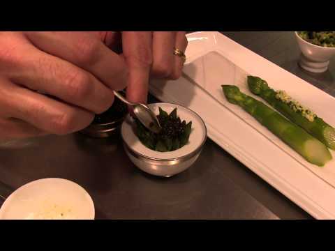 Violier prepares a dish at l'Hôtel de Ville