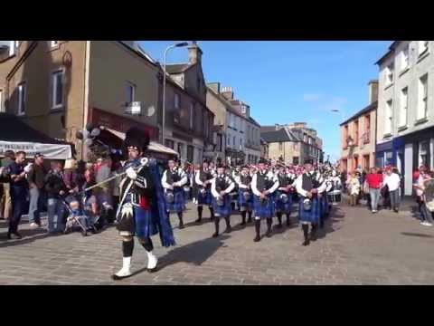 Parade For The Opening Of The High Street Kinross Perthshire Scotland