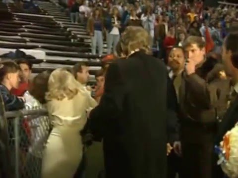 Donald Trump & Marla Maples at her high school homecoming, 1991