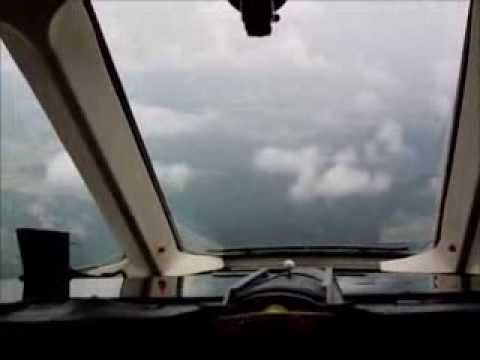 Cockpit view Landing at VEGT - Guwahati