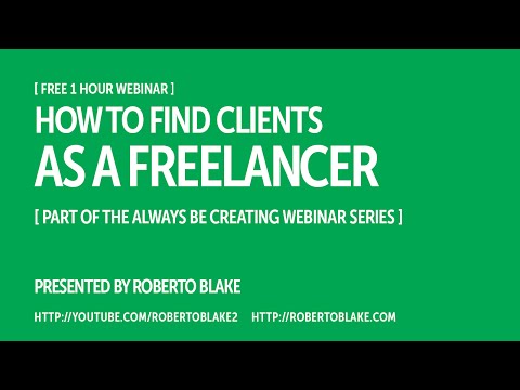 How to Find Clients as a Freelancer [Free Webinar]