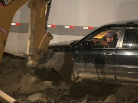 Floods and Mud Strand Los Angeles-Area Drivers