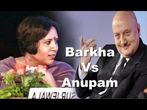 Barkha Dutt Vs Anupam Kher ,Telegraph National Debate 5th march 2016 | Logic Vs Impulse