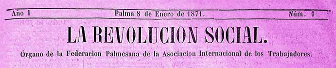 journal " la Revolucion Social"  Palma