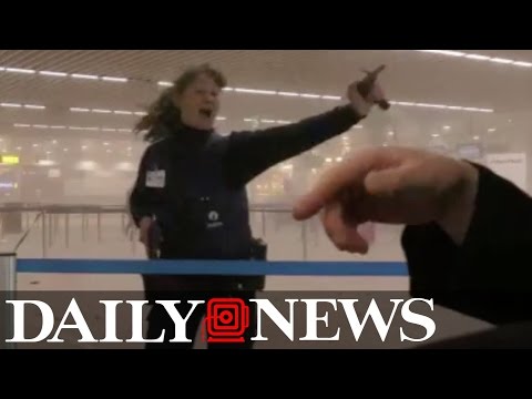 Raw: Video captures moments after Brussels bombing