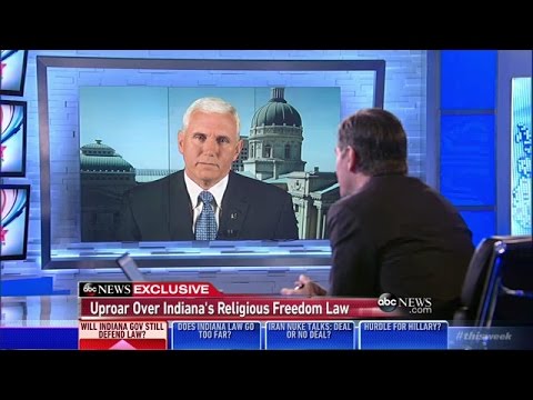 Indiana Governor Mike Pence refuses to say if he's opposed to LGBT Discrimination