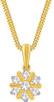 Nakshatra Modern 18k Yellow Gold and Diamond Pendant