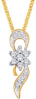 Nakshatra Modern 18k Yellow Gold and Diamond Pendant