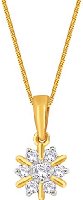 Nakshatra Modern 18k Yellow Gold and Diamond Pendant