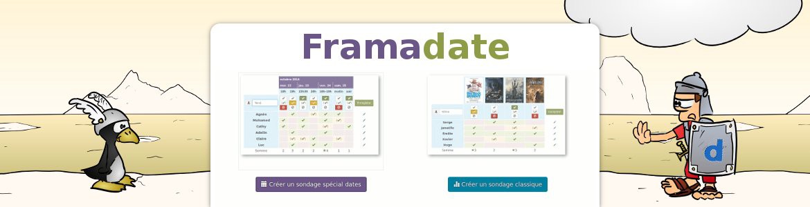 Framadate, l'alternative à Doodle, fait peau neuve