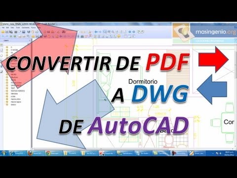 Convertir PDF a DWG de AutoCAD y DXF CAD, para poder editarlo